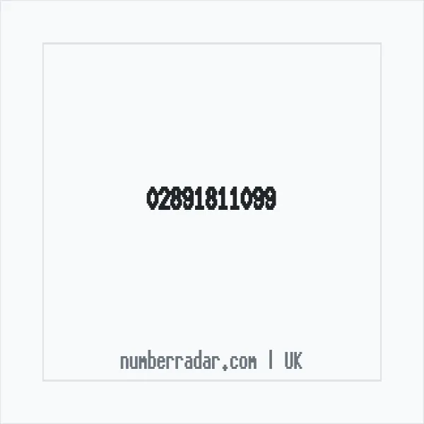 Reverse number check for +44 28 9181 1099 — who called me?