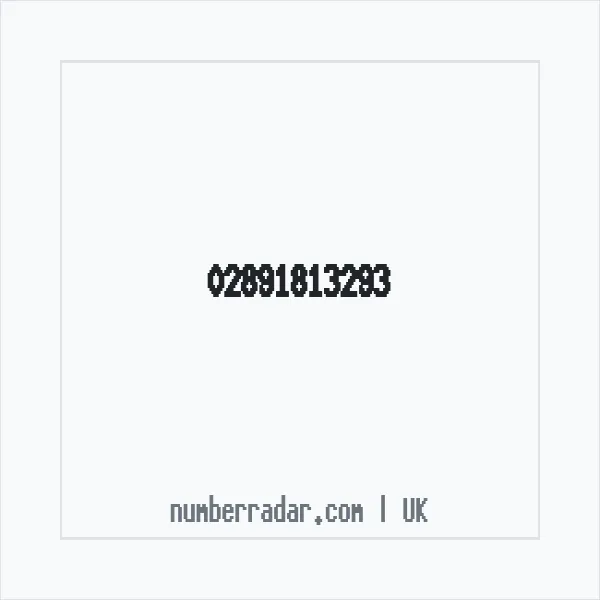 Reverse number check for +44 28 9181 3293 — who called me?