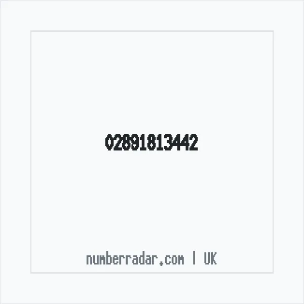 Reverse number check for +44 28 9181 3442 — who called me?