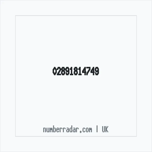 Reverse number check for +44 28 9181 4749 — who called me?