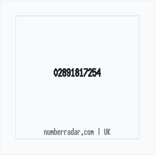 Reverse number check for +44 28 9181 7254 — who called me?
