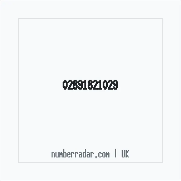 Reverse number check for +44 28 9182 1029 — who called me?