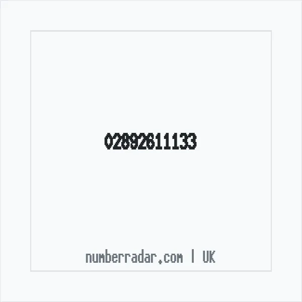 Reverse number check for +44 28 9261 1133 — who called me?