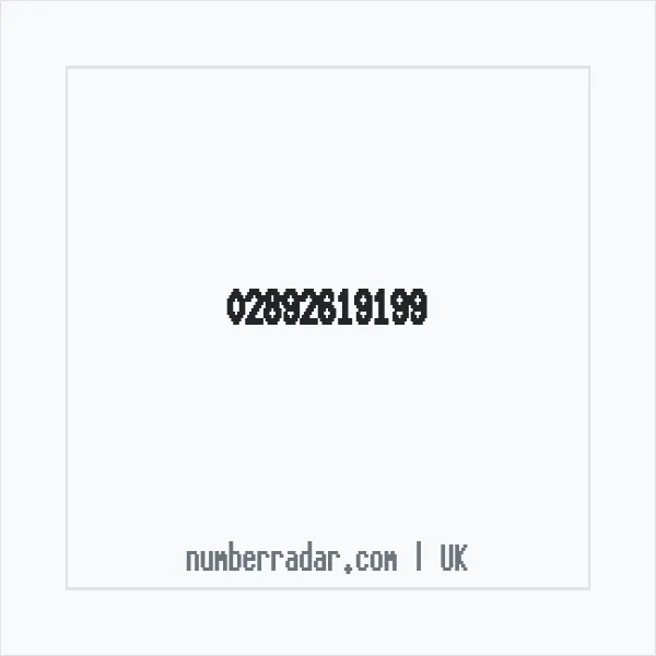 Reverse number check for +44 28 9261 9199 — who called me?