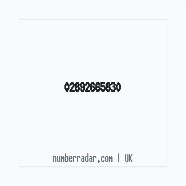 Reverse number check for +44 28 9266 5830 — who called me?