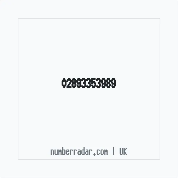 Reverse number check for +44 28 9335 3989 — who called me?