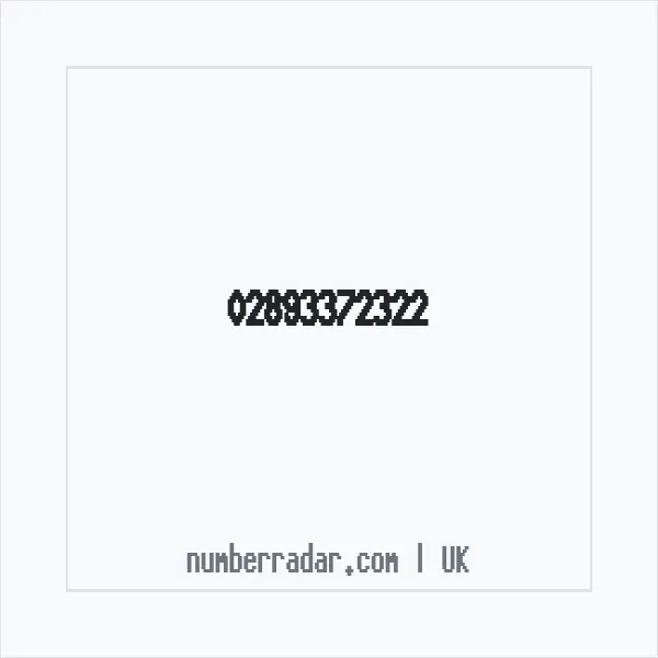 Reverse number check for +44 28 9337 2322 — who called me?