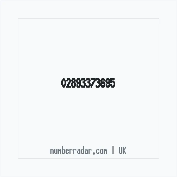 Reverse number check for +44 28 9337 3695 — who called me?