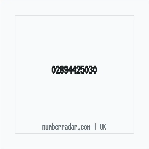 Reverse number check for +44 28 9442 5030 — who called me?