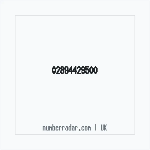 Reverse number check for +44 28 9442 9500 — who called me?