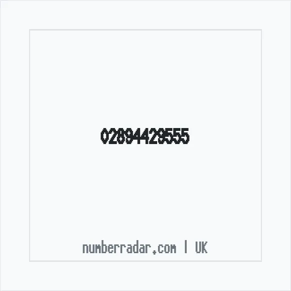 Reverse number check for +44 28 9442 9555 — who called me?