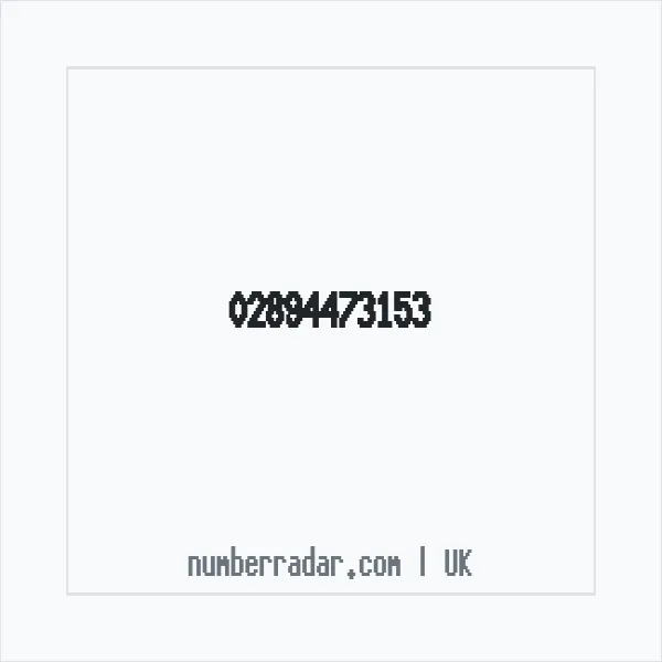 Reverse number check for +44 28 9447 3153 — who called me?