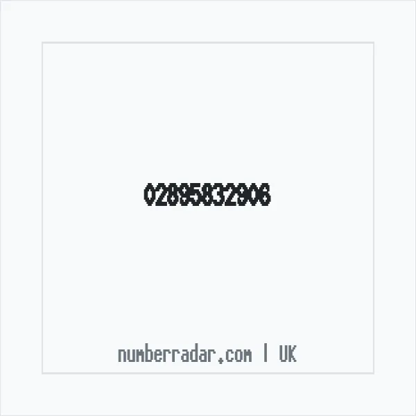 Reverse number check for +44 28 9583 2906 — who called me?