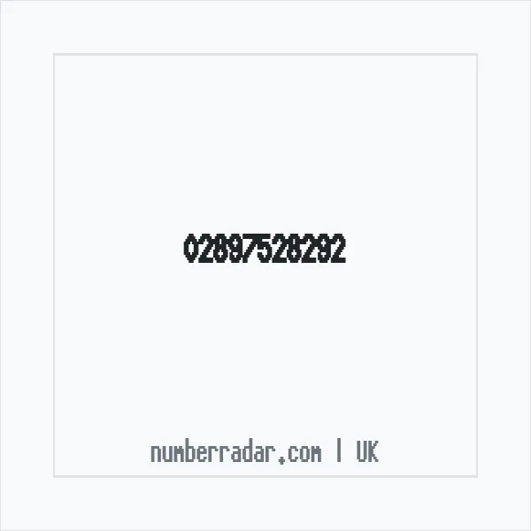 Reverse number check for +44 28 9752 8292 — who called me?