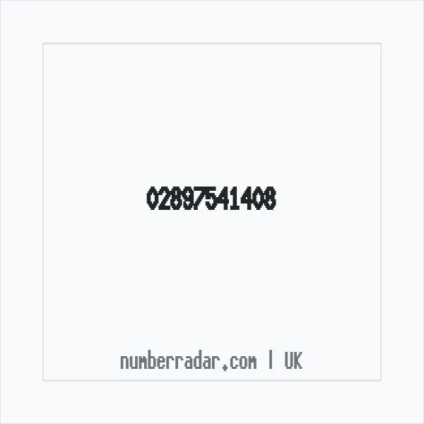 Reverse number check for +44 28 9754 1408 — who called me?