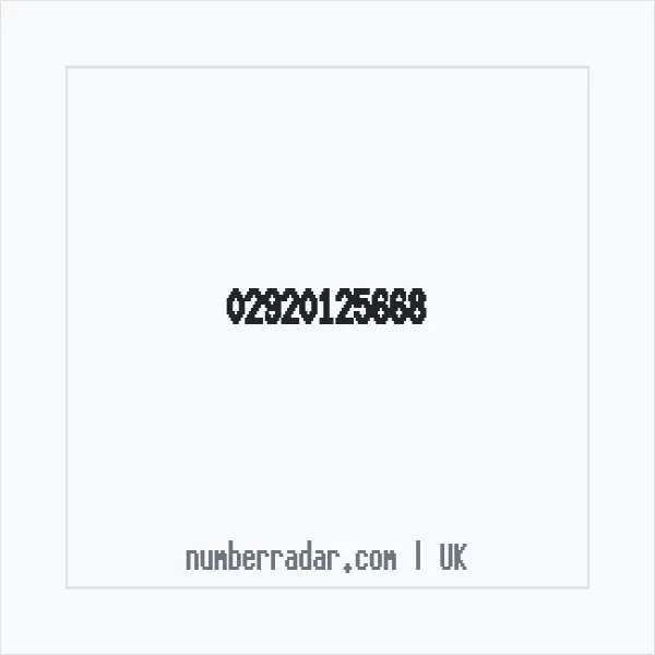 Reverse number check for +44 29 2012 5668 — who called me?