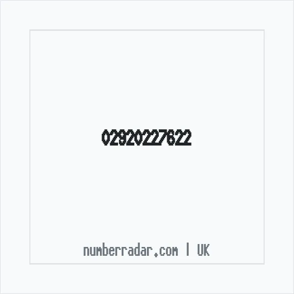 Reverse number check for +44 29 2022 7622 — who called me?