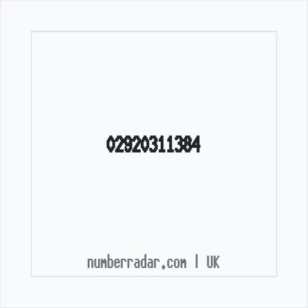 Reverse number check for +44 29 2031 1384 — who called me?