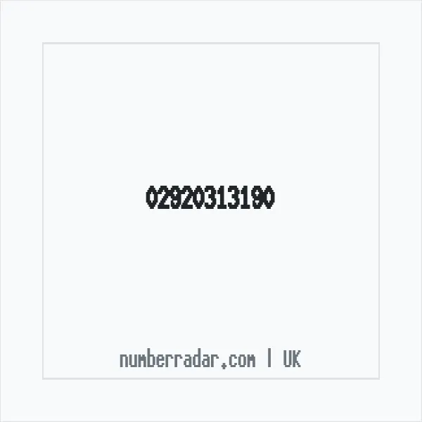 Reverse number check for +44 29 2031 3190 — who called me?