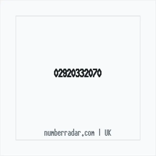 Reverse number check for +44 29 2033 2070 — who called me?