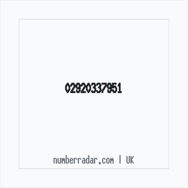 Reverse number check for +44 29 2033 7951 — who called me?