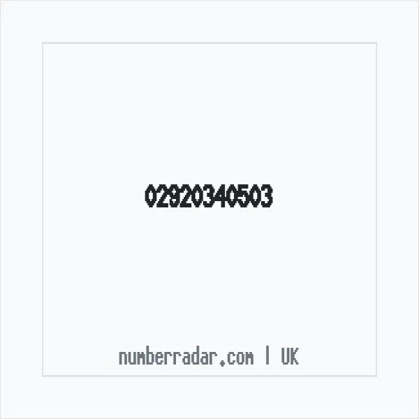 Reverse number check for +44 29 2034 0503 — who called me?