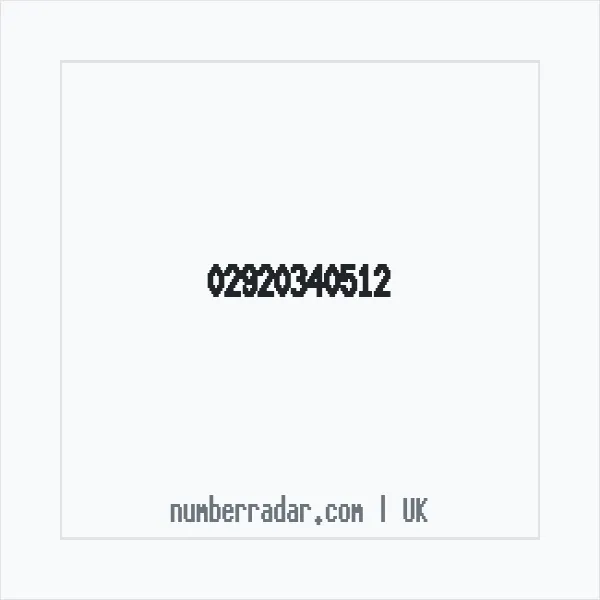 Reverse number check for +44 29 2034 0512 — who called me?