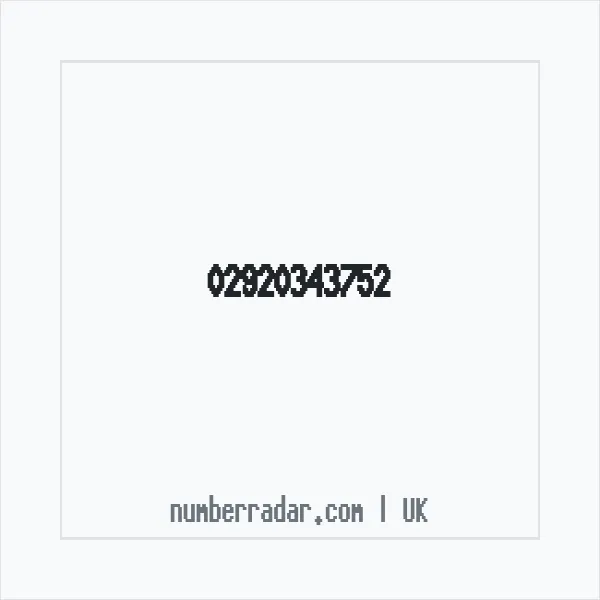 Reverse number check for +44 29 2034 3752 — who called me?