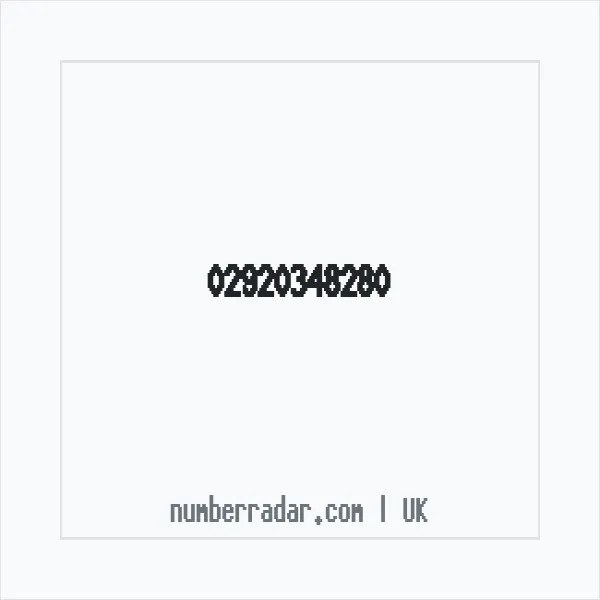 Reverse number check for +44 29 2034 8280 — who called me?
