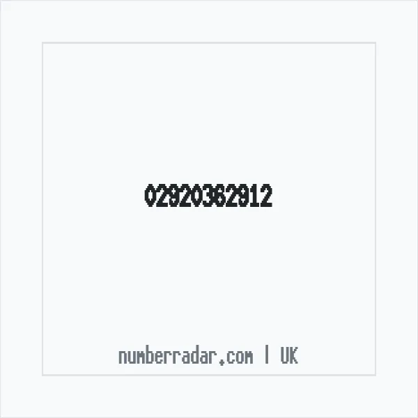 Reverse number check for +44 29 2036 2912 — who called me?