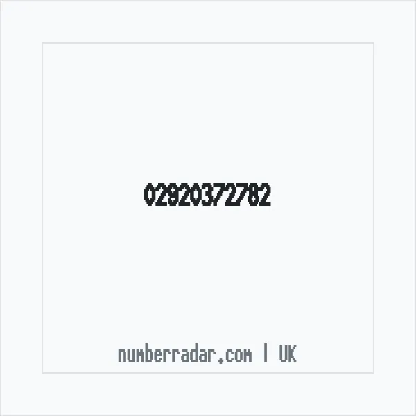 Reverse number check for +44 29 2037 2782 — who called me?