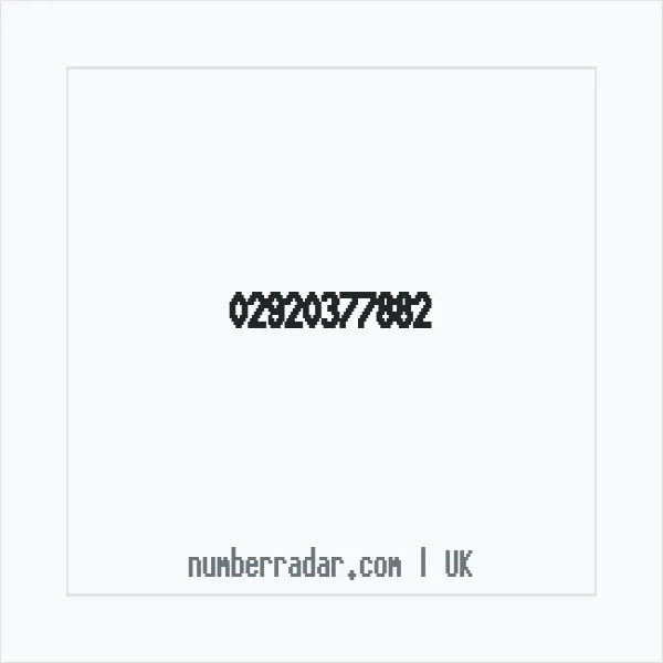 Reverse number check for +44 29 2037 7882 — who called me?