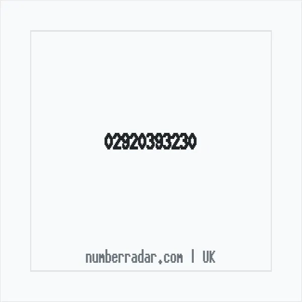 Reverse number check for +44 29 2039 3230 — who called me?