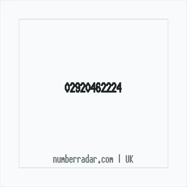 Reverse number check for +44 29 2046 2224 — who called me?