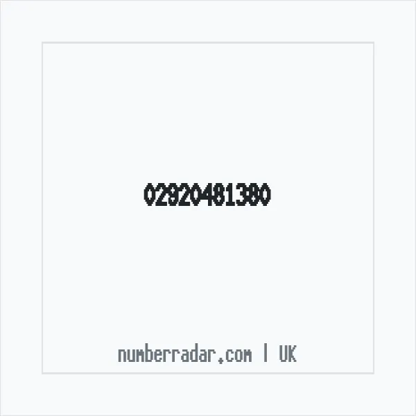 Reverse number check for +44 29 2048 1380 — who called me?