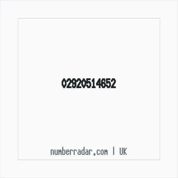 Reverse number check for +44 29 2051 4652 — who called me?