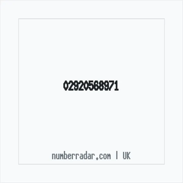 Reverse number check for +44 29 2056 8971 — who called me?