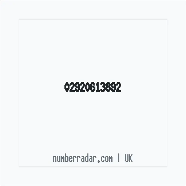 Reverse number check for +44 29 2061 3892 — who called me?