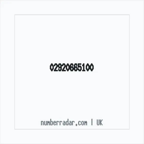 Reverse number check for +44 29 2066 5100 — who called me?