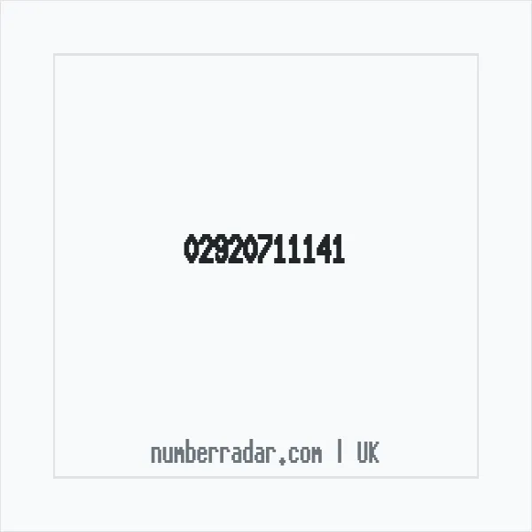 Reverse number check for +44 29 2071 1141 — who called me?