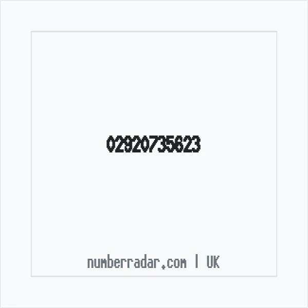 Reverse number check for +44 29 2073 5623 — who called me?