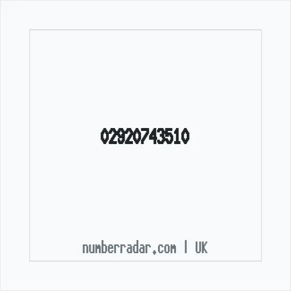 Reverse number check for +44 29 2074 3510 — who called me?