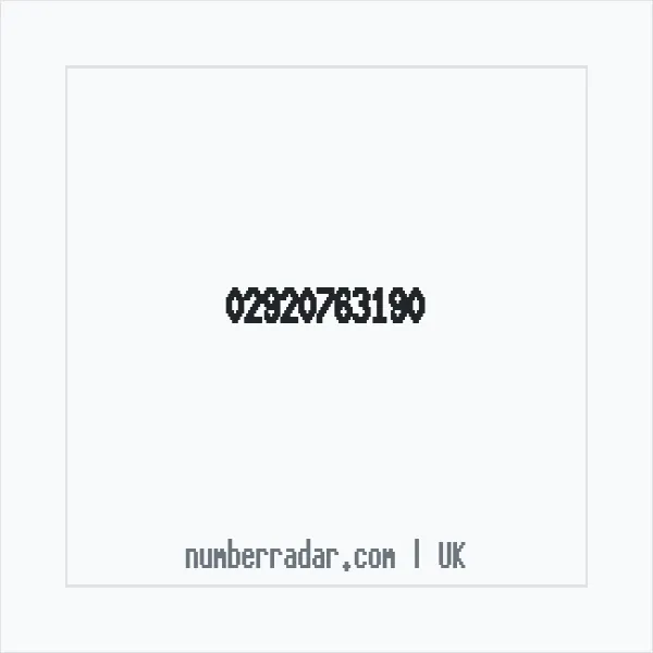 Reverse number check for +44 29 2076 3190 — who called me?