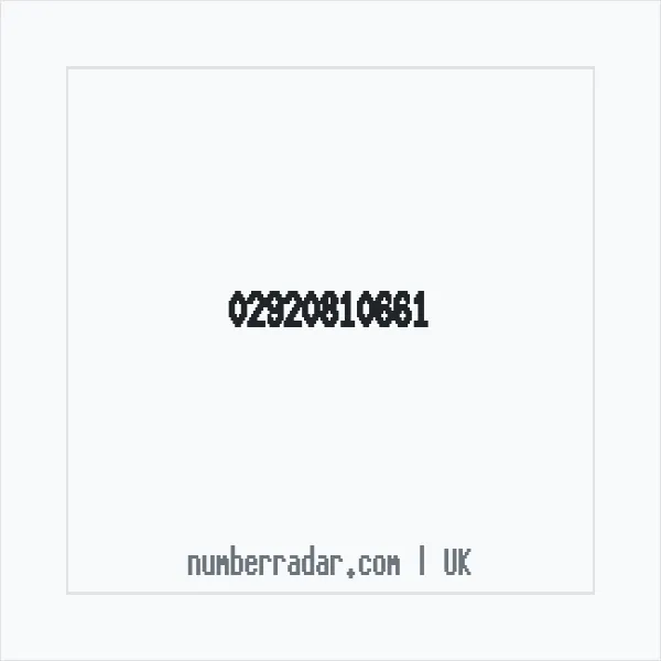 Reverse number check for +44 29 2081 0661 — who called me?