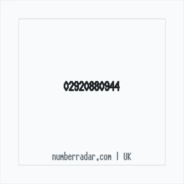 Reverse number check for +44 29 2088 0944 — who called me?