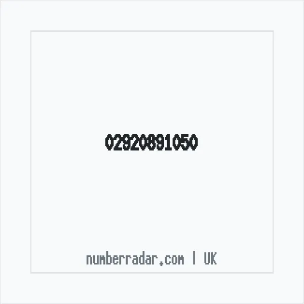 Reverse number check for +44 29 2089 1050 — who called me?