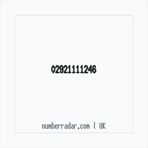 Reverse number check for +44 29 2111 1246 — who called me?