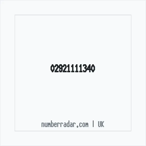 Reverse number check for +44 29 2111 1340 — who called me?