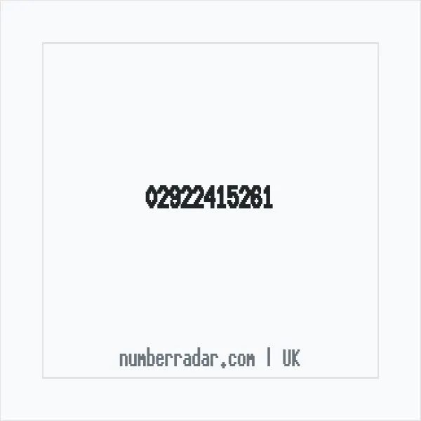 Reverse number check for +44 29 2241 5261 — who called me?