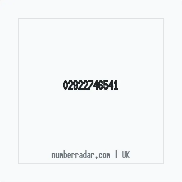 Reverse number check for +44 29 2274 6541 — who called me?